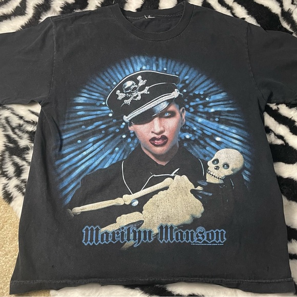 giant | Shirts | Vintage Marilyn Manson Shirt Size Small | Poshmark